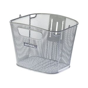 Basil Fietsmand Bold Front Fm - Zilver